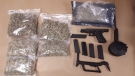 Police seized a loaded gun and about $15,010 worth of drugs in London. (Courtesy London police)