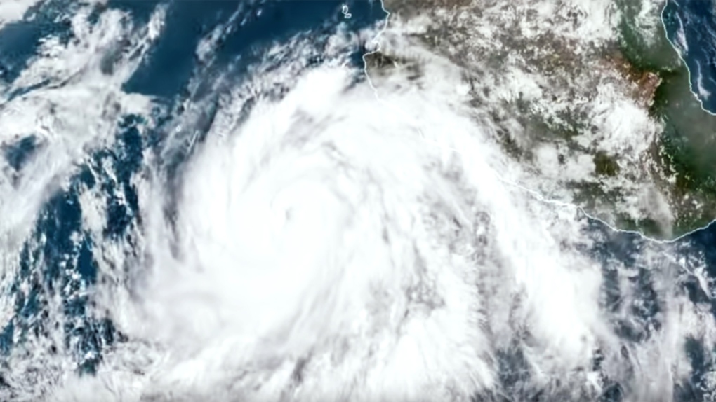 Hurricane Bud churns in Pacific Ocean