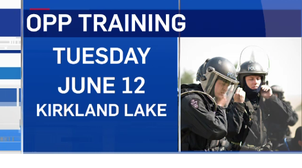Police want to warn the public of training on 6-12