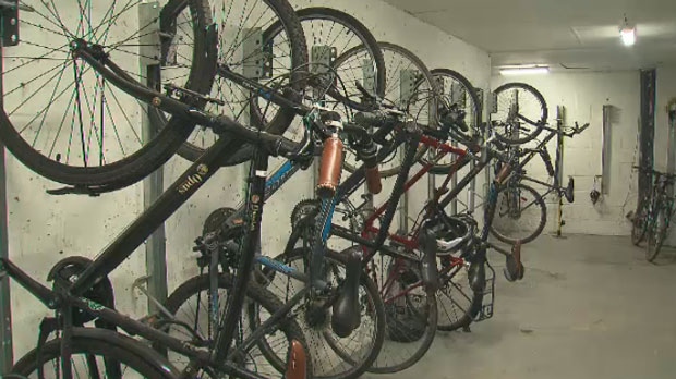 Bikes locked in garage