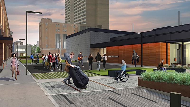 An artists drawing of the proposed Freedom Way Link for the University of Windsor (photo supplied)