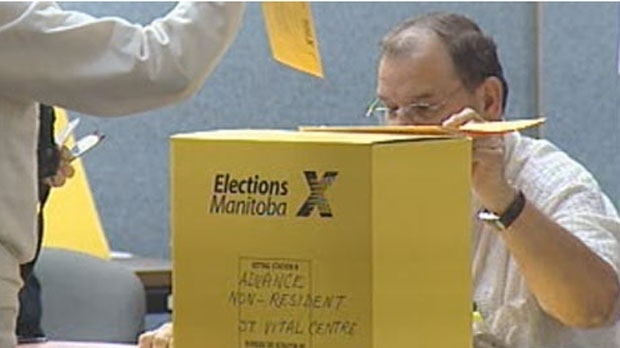 File image of an Elections Manitoba ballot box. 