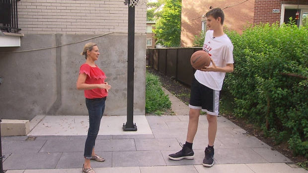 This super tall 12-year-old is helping propel his Montreal