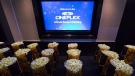 Bags of popcorn are shown during the Cineplex Entertainment company's annual general meeting in Toronto on May 17, 2017. Cineplex Inc. has started offering delivery of concession stand snacks to customers in 60 communities throughout Ontario, Alberta, British Columbia and Quebec. Cineplex President and CEO Ellis Jacob says the company has partnered with Uber Eats to deliver popcorn, hot dogs, candy, nachos and soft drinks because customers have long been wanting movie theatre snacks at home or in the office. THE CANADIAN PRESS/Nathan Denette