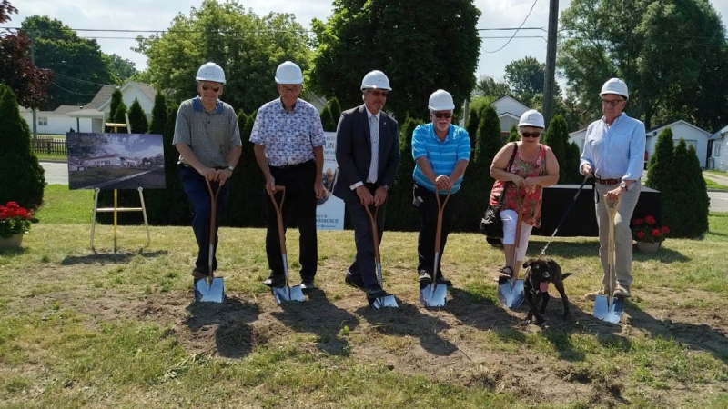 Officials celebrate the beginning of construction of a new $2.35-million animal shelter in Chatham, Ont., on Friday, June 29, 2018. (Courtesy Municipality of Chatham-Kent)