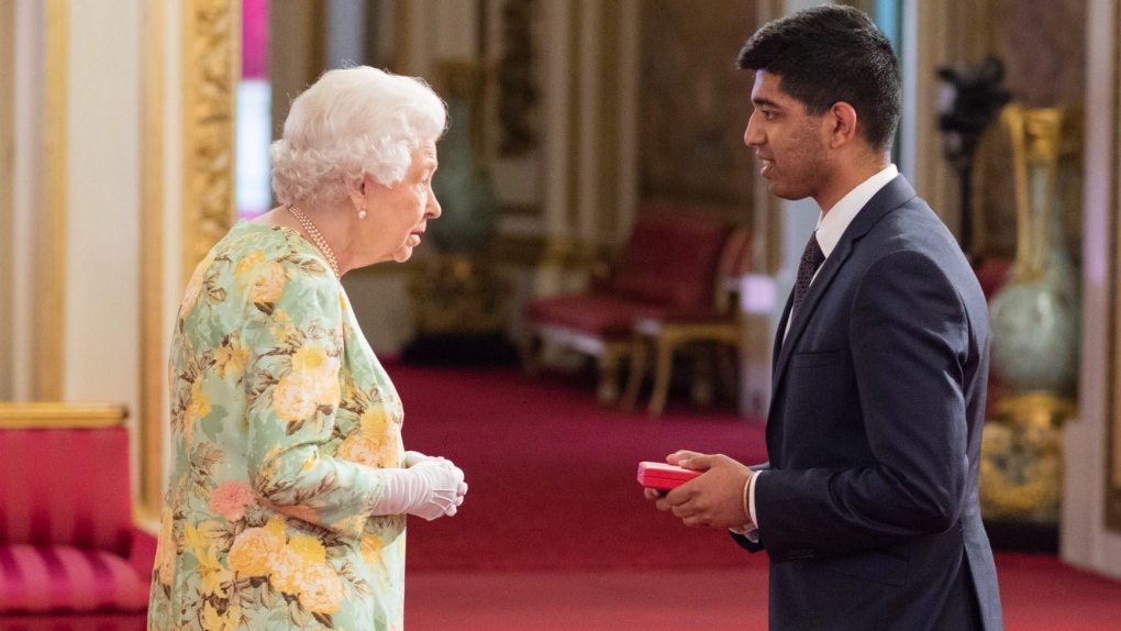 Aditya Mohan speaks with Queen Elizabeth II