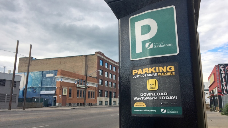 A Saskatoon parking pay station is pictured in this file photo.