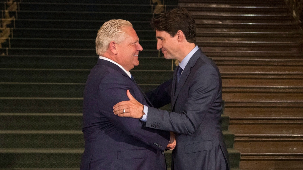 Trudeau and Ford meet