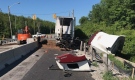 A section of Highway 7 was closed after a tractor trailer hit a barrier in a construction zone July 9, 2018 (James O'Grady)