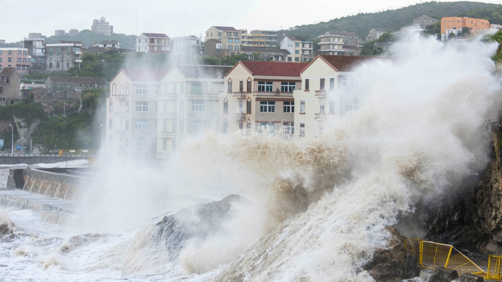Typhoon hits China