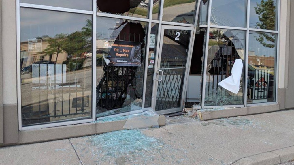 PC Outfitters smash and grab