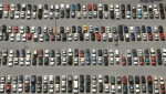  An aerial view of a full TTC commuter parking lot is seen on Tuesday, Aug. 26, 2008. (Tom Podolec /CTV News) 