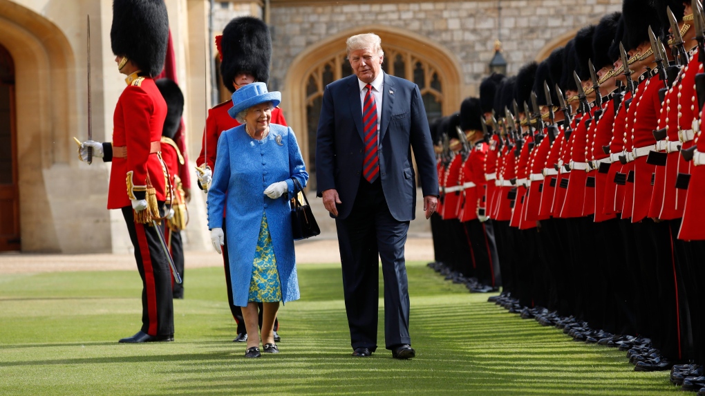 Trump with the Queen
