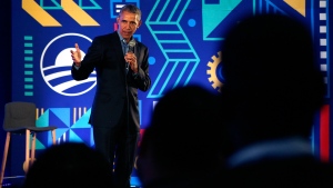 Former U.S. President Barack Obama speaks during his town hall for the Obama Foundation at the African Leadership Academy in Johannesburg, South Africa, Wednesday, July 18, 2018. (AP / Themba Hadebe)