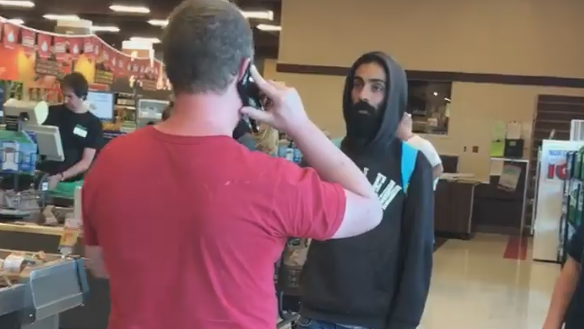 Grocery store confrontation