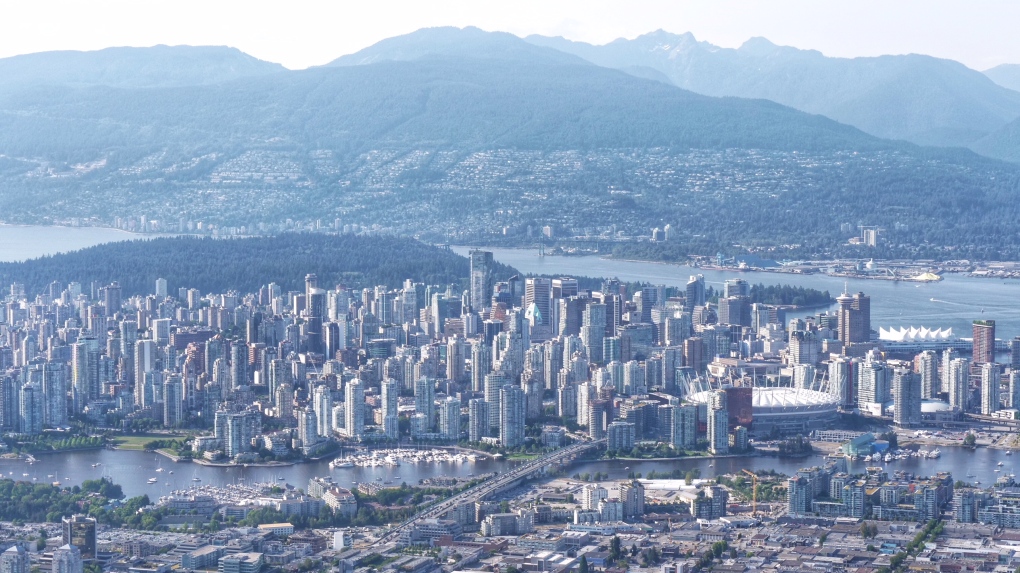 Downtown Vancouver skyline July 2018