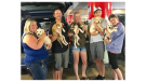 Leroux family as puppies arrive in Ottawa.