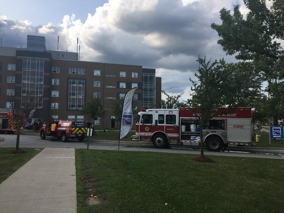 Fire at St. Clair College residence