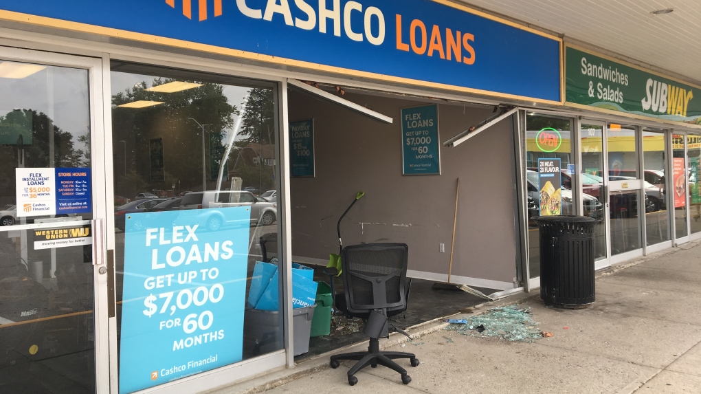 Vehicle smashes into building, ATM stolen: police