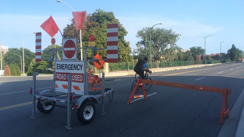The municipality closed the Third Street Bridge to vehicular traffic on August 3, 2018 after an inspection uncovered areas of concern. ( CTV Windsor )