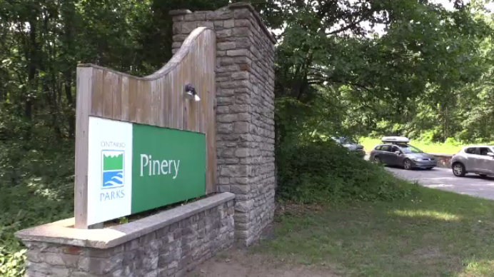 Sign for Pinery Provincial Park