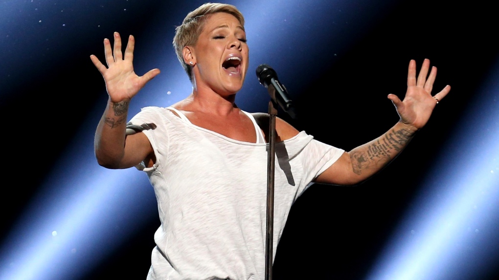 Pink performs in New York
