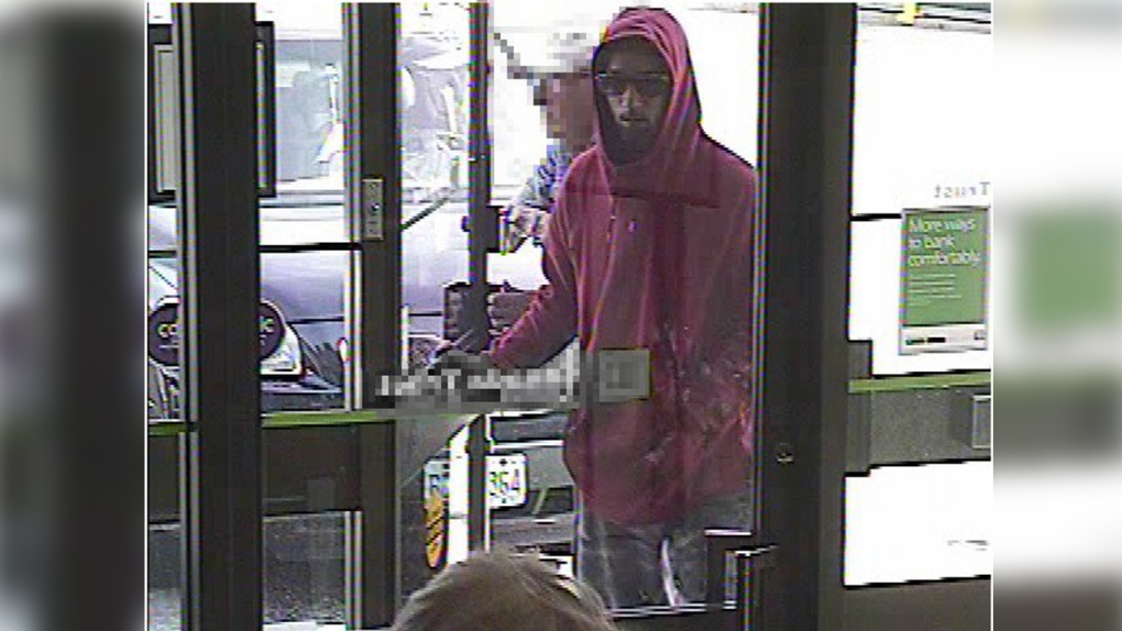 A man suspected of robbing a bank