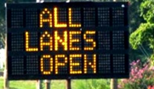 All lanes open (File)