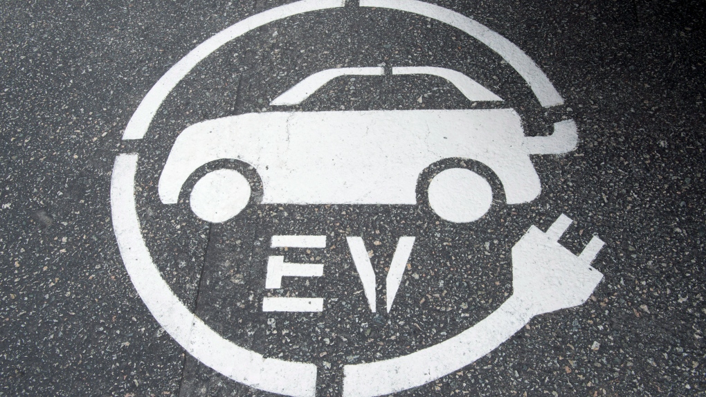electric vehicle charging sign 
