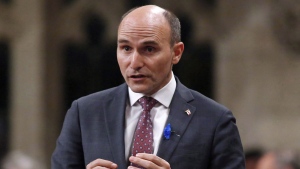 Minister of Families, Children and Social Development Jean-Yves Duclos rises during Question Period in the House of Commons on Parliament Hill on Thursday, May 31, 2018. (THE CANADIAN PRESS/ Patrick Doyle)