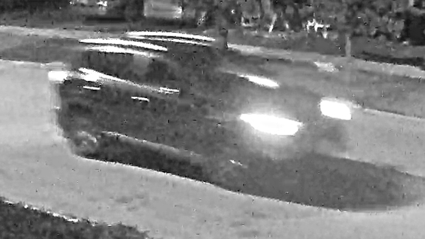 A suspect vehicle in a suspected abduction in Richmond Hill is shown in this surveillance camera image. (York Regional Police)