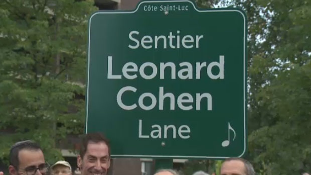 Leonard Cohen Lane Cote-St-Luc