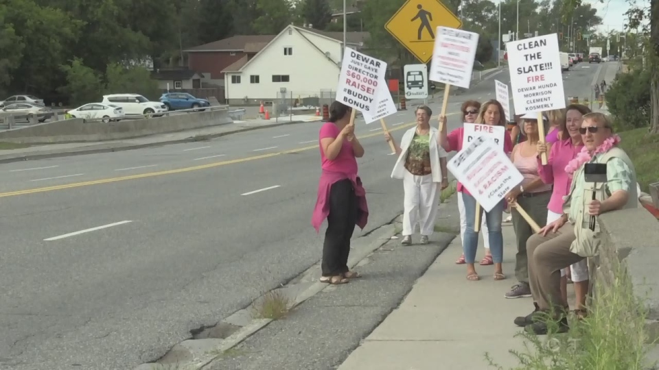 Protesters attend RDSB meeting