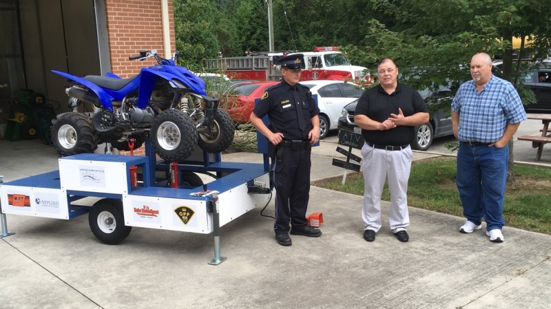 ATV Simulator unveiled in Chatham-Kent, Ont., on Wednesday, Aug. 29, 2018. (Chris Campbell / CTV Windsor)