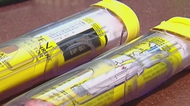 File image of EpiPens. 