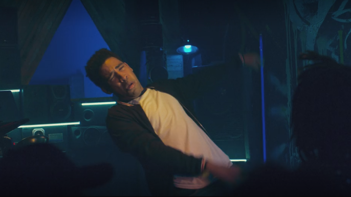 This screengrab from "The After Party" shows the film's main character having a seizure during a performance. (Netflix) 