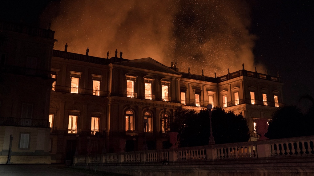 Fire at National Museum of Brazil