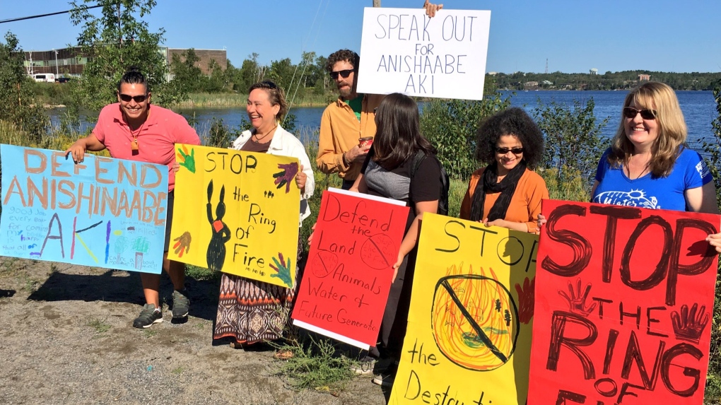 Ring of Fire protest in Sudbury