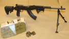 Ottawa Police seized a modified SKS rifle and 400 rounds of full metal jacket ammo in a drug warrant search Thursday, Sept. 6, 2018. (Ottawa Police)