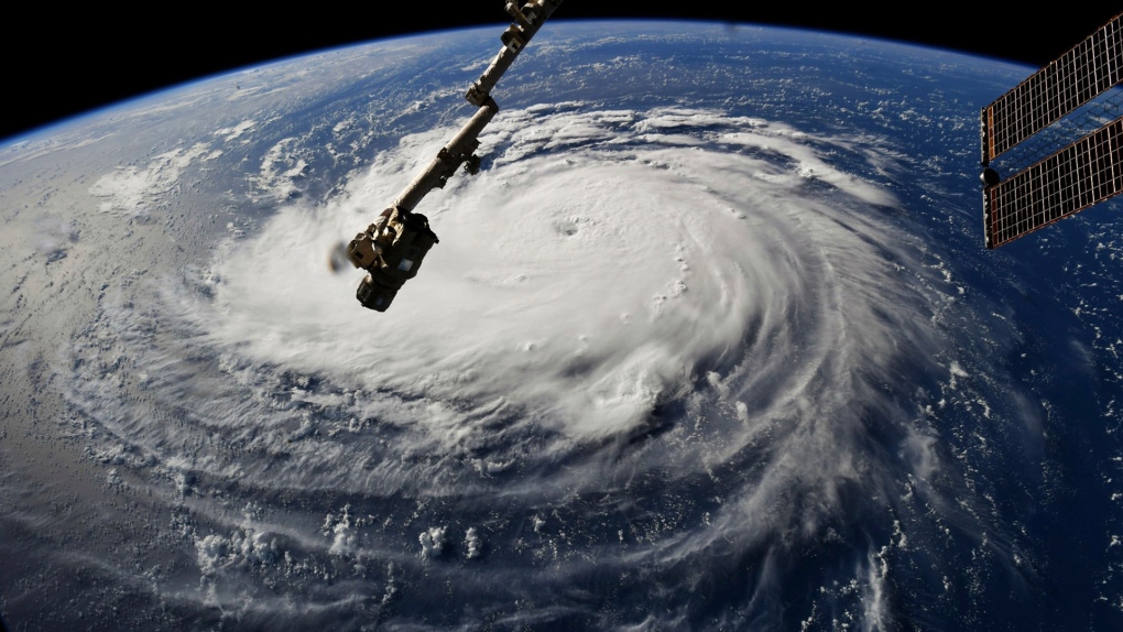Hurricane Florence as seen from the ISS