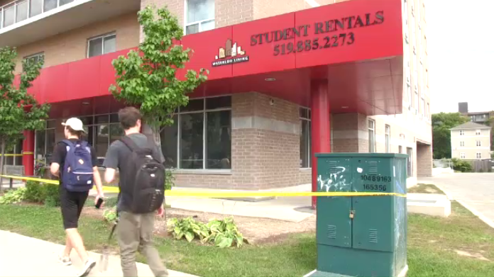 A male student was found dead outside a Wilfrid Laurier residence in Waterloo. (Sept. 14, 2018)