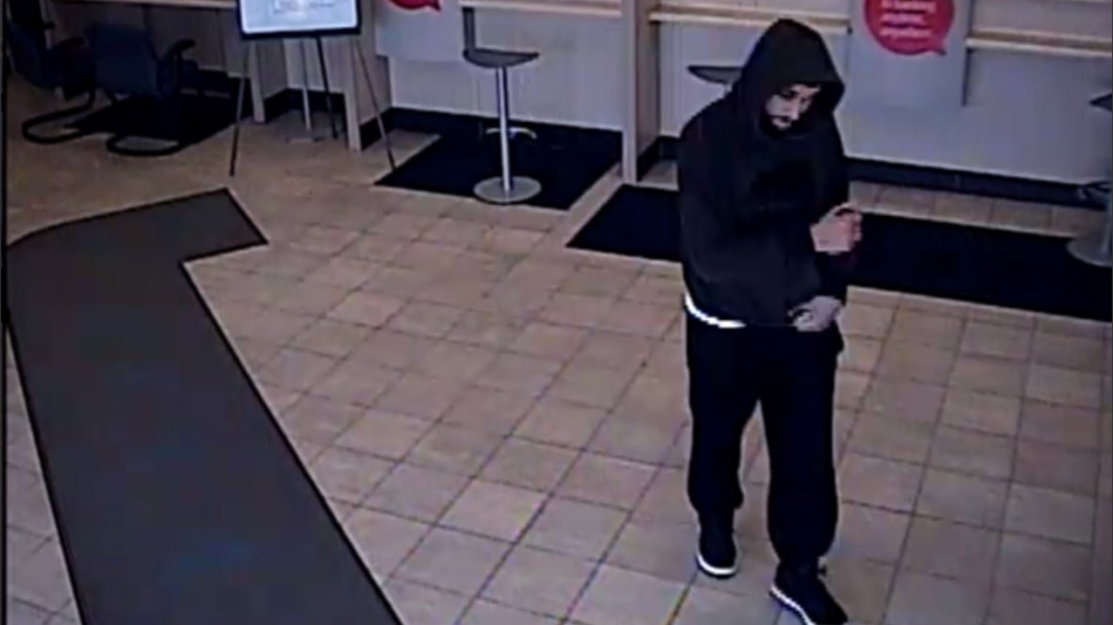 Man sought in connection to a bank robbery
