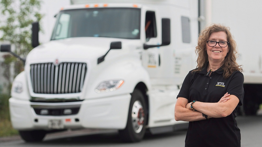 Truck driver Vivienne Carbonneau
