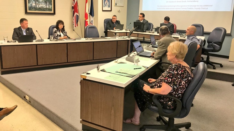 Amherstburg Council at a special meeting of council on Sept. 17, 2018. (Rich Garton / CTV Windsor)