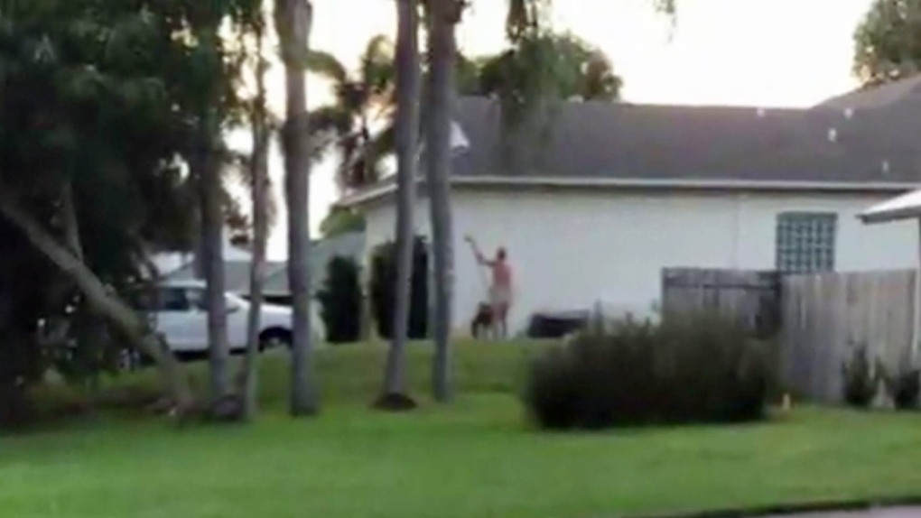 Naked Florida man