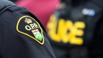 An Ontario Provincial Police badge is seen in this file photo. (File Photo/The Canadian Press) 