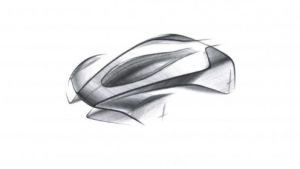 Aston Martin has only revealed a sketch of Project '003' © ASTON MARTIN