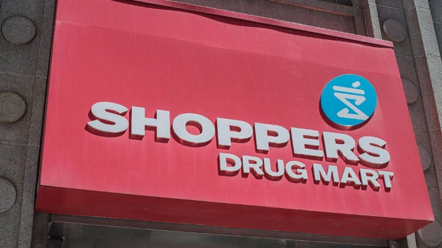 The logo for Shoppers Drug Mart is shown in downtown Toronto, on Tuesday, May 24, 2016. THE CANADIAN PRESS/Eduardo Lima