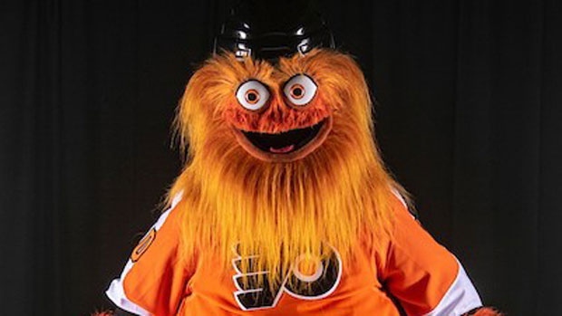 The Philadelphia Flyers mascot "Gritty" is seen in this undated handout photo. THE CANADIAN PRESS/HO, Ben Solomon, Philadelphia Flyers 