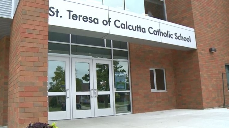 St. Teresa of Calcutta Catholic school in Windsor, Ont., on Monday, Sept. 24, 2018. (Bob Bellacicco / CTV Windsor) 